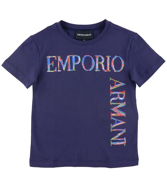 Emporio Armani T-shirt Blu Mora M Print