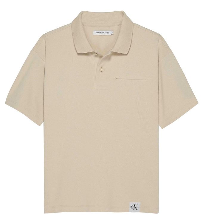 2: Calvin Klein Polo - Movement Label - Classic Beige