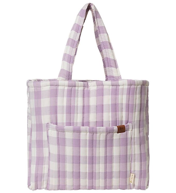 Fabelab Shopper Lilac Checks