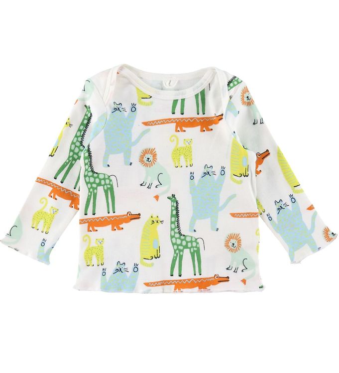 Stella McCartney Kids Bluse - Hvid m. Dyr