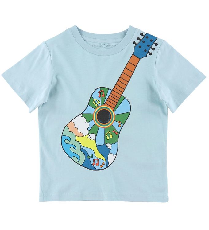 Stella McCartney Kids T-shirt - Blå m. Guitar