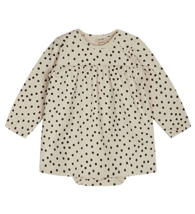 Jazzy kjole - Print Offwhite/Black - 62