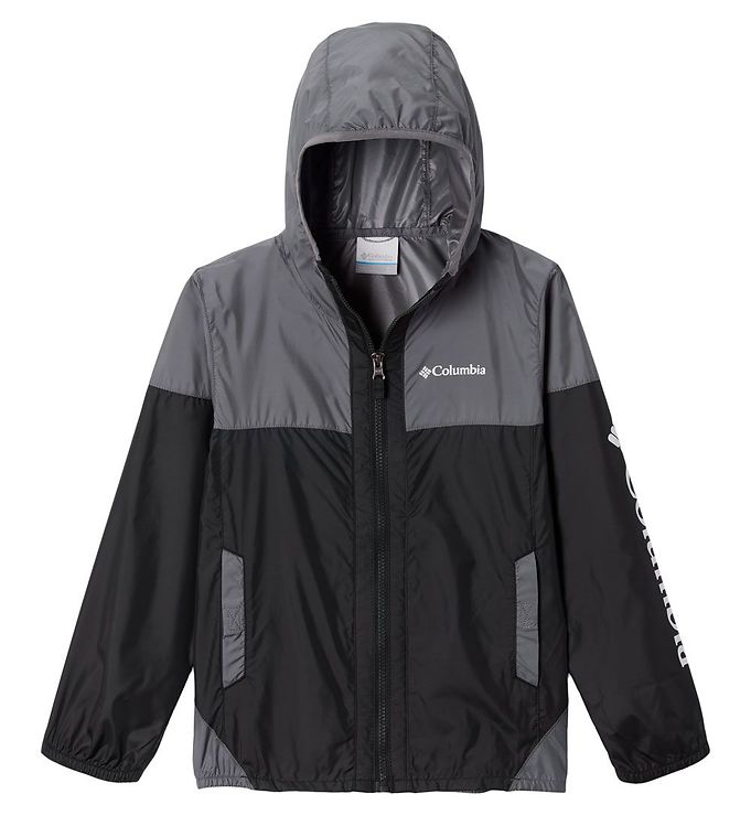 10: Columbia Jakke - Flash Challenger Windbreaker - Grå/Sort