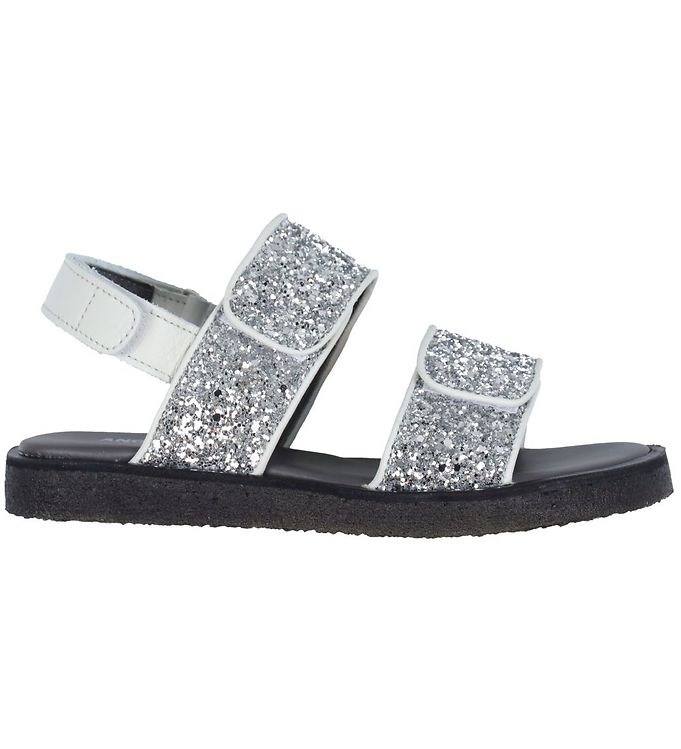 5: Angulus Sandal - Off White/Sølv m. Glitter