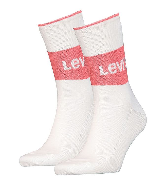 #1 - Levis Strømper - 2-pak - Short Sock - Pink Combo
