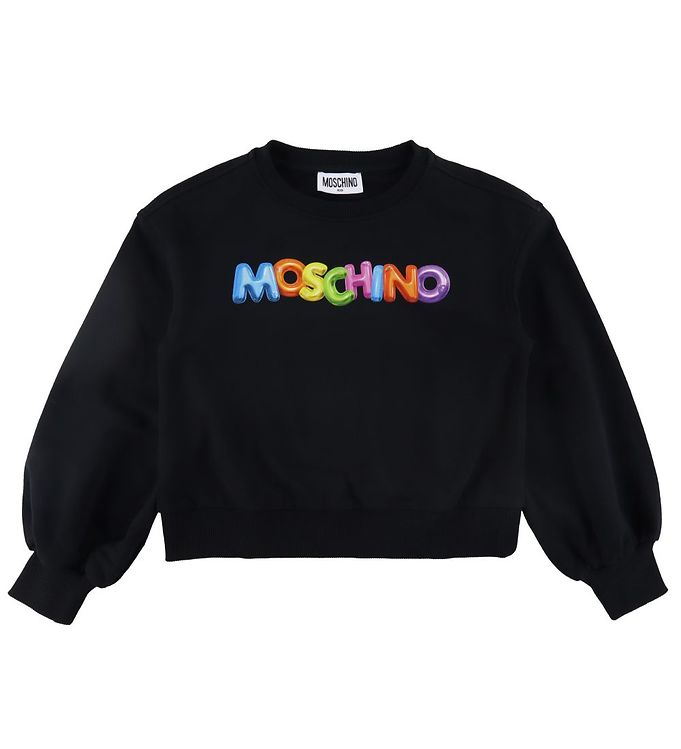 5: Moschino Sweatshirt - Cropped - Sort m. Print