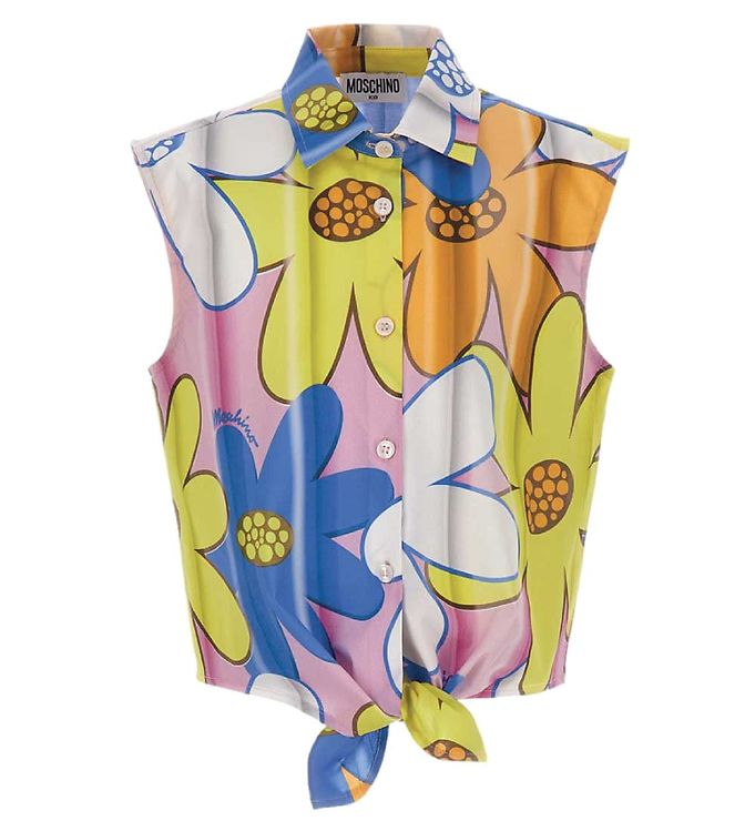 Moschino Skjorte Pink/blå/gul
