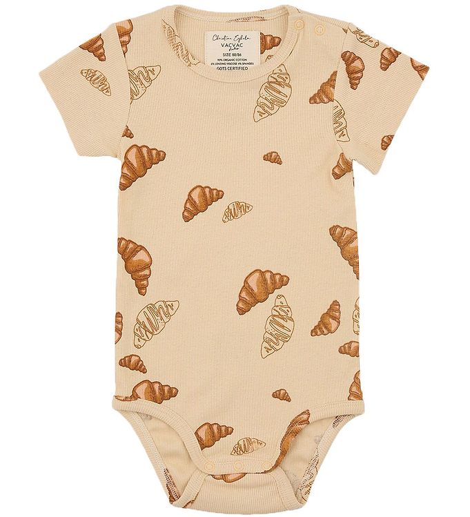 Image of VACVAC Body k/æ - Rib - Kurt - Big Croissant - Beige - 1-1½ år (80-86) - VACVAC Body K/Æ (298399-4303086)