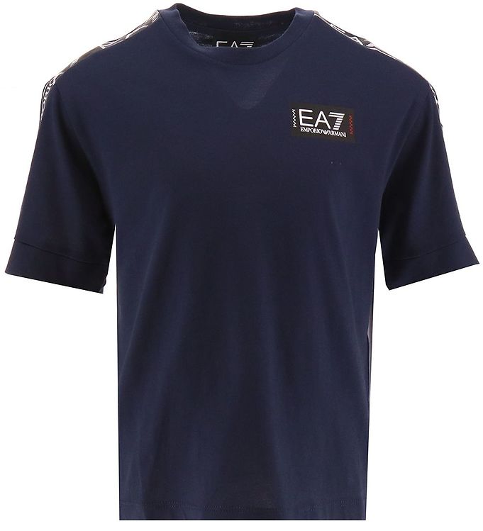 8: EA7 T-shirt - Navy m. Sort/Hvid
