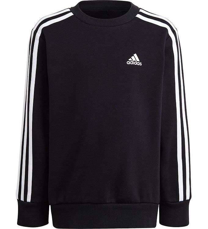 6: adidas Performance Sweatshirt - LK 3S FL SWT - Sort/Hvid