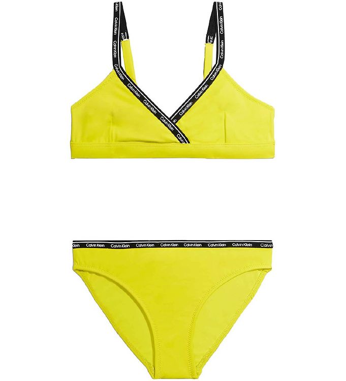 Calvin Klein Bikini - Triangle Bikini Sæt - Lemonade Yellow