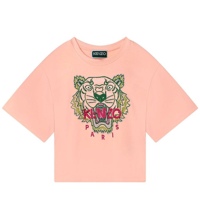 Kenzo T-shirt - Rosa m. Tiger