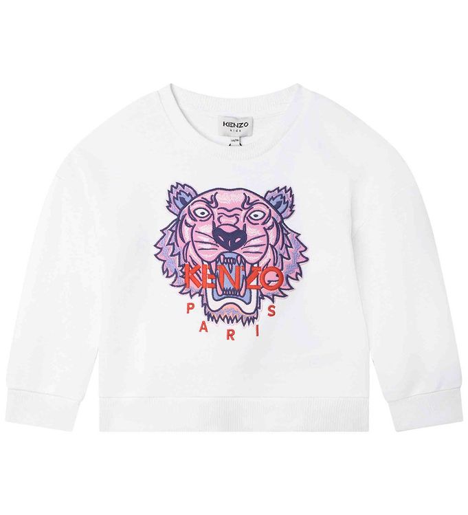 Kenzo Sweatshirt - Hvid m. Tiger