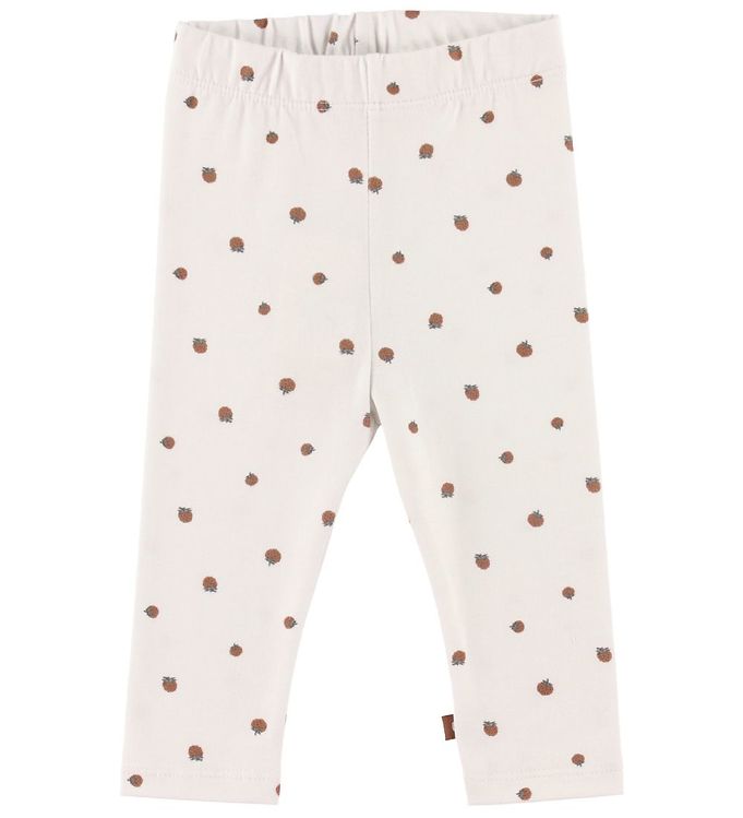 6: Smallstuff Leggings - Jordbær - White/Rosehip