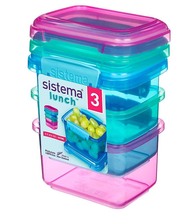 Sistema Madkasser - Lunch Packs - 3-pak - 400 ml - Multi