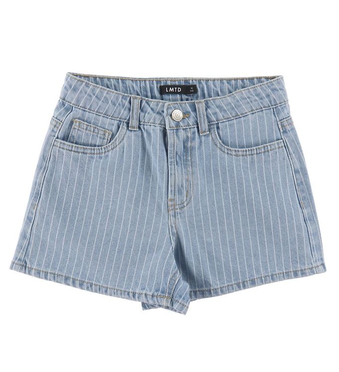 4: LMTD Shorts - Noos - NlfPinizza - Light Blue Denim/Pinstripes