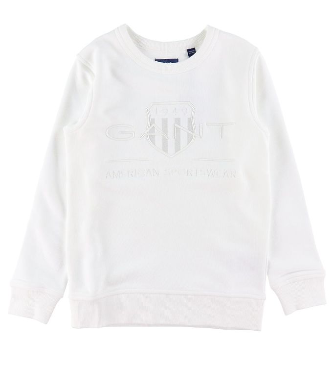 4: GANT Sweatshirt - Archive Shield - White