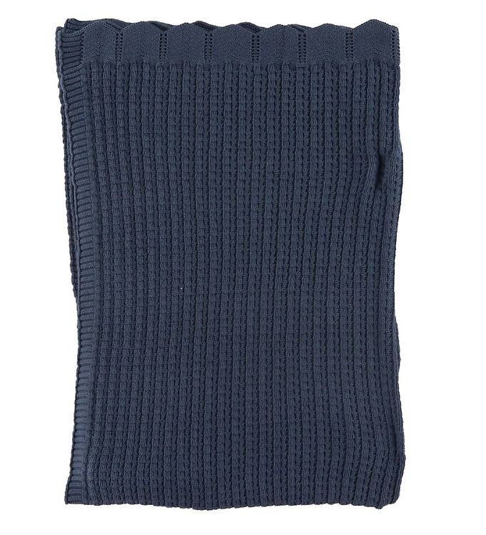 Billede af Nørgaard Madsens Plaid - Strik - 75x100 cm - Navy