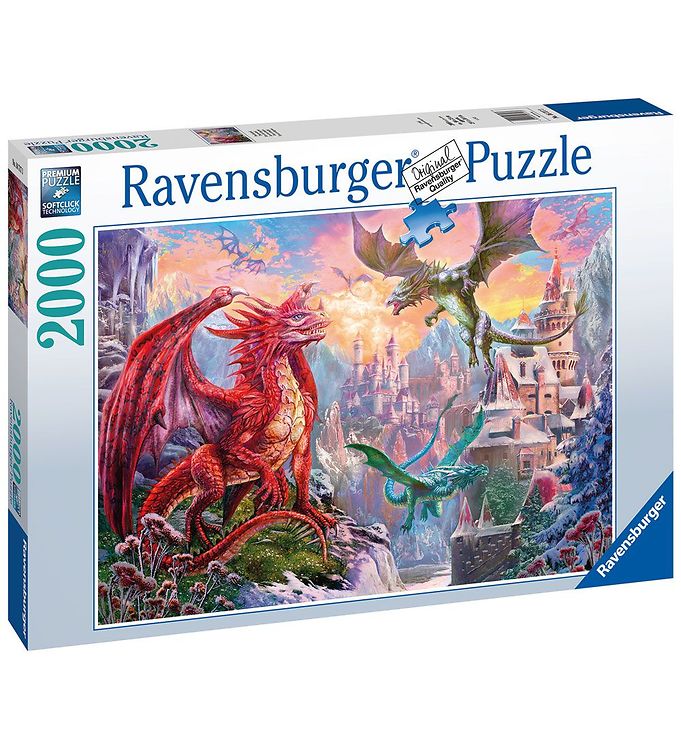 Billede af Ravensburger Puslespil - 2000 Brikker - Fantasy Dragon