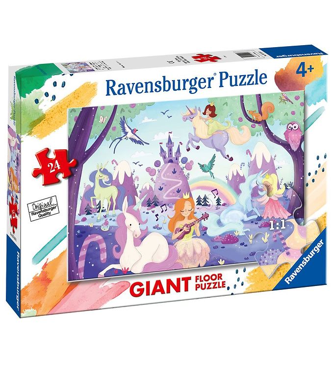 Ravensburger Puslespil - 24 Brikker - Unicorns Giant Floor Puzzl