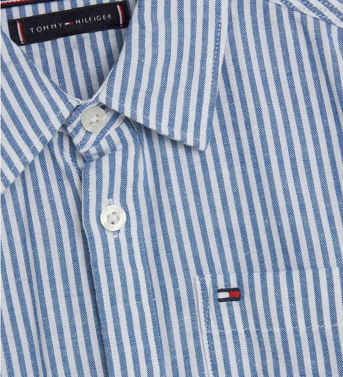 Tommy Skjorte - Hemp Shirt - Blue Stripe