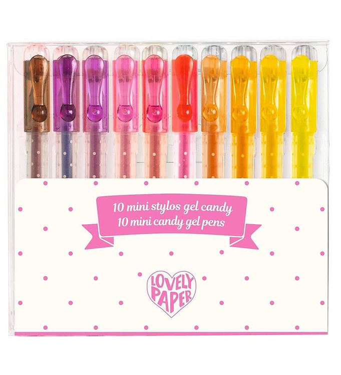 Billede af Djeco Mini Kuglepenne - 10 stk. - Gel - Candy