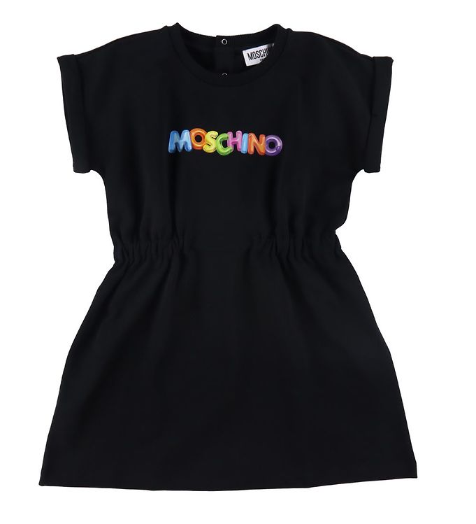 Billede af Moschino Sweatkjole - Sort m. Print