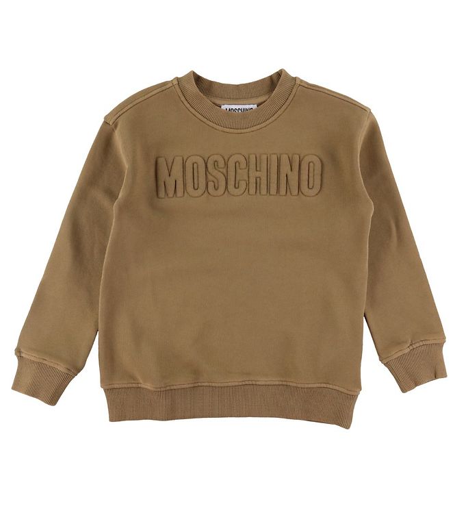 9: Moschino Sweatshirt - Mørk Sand m. Logo