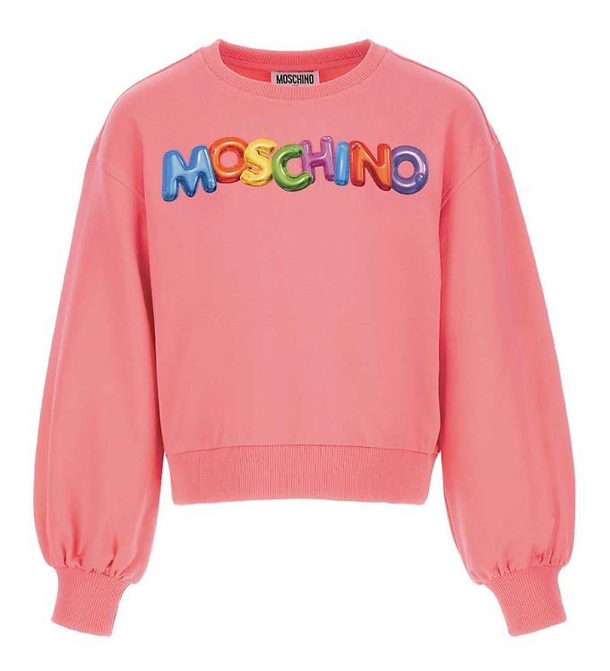 6: Moschino Sweatshirt - Cropped - Pink m. Print