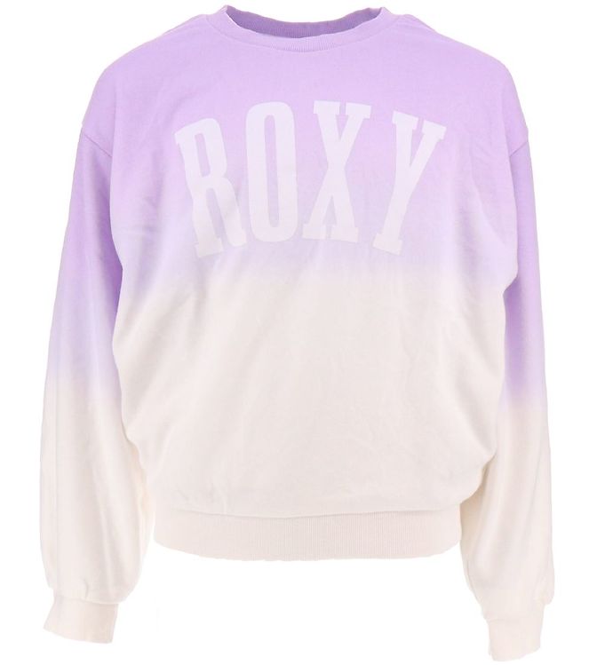 Roxy Sweatshirt - Im So Blue - Lilla/Hvid » Fri fragt DK