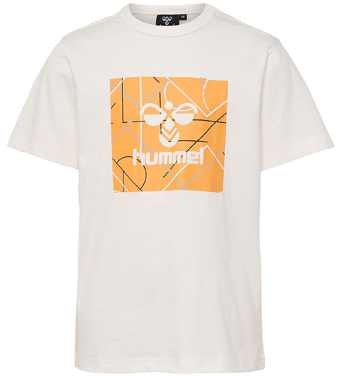 Image of Hummel T-shirt - hmlAdam - Marshmallow - 10 år (140) - Hummel T-Shirt (300189-4329603)