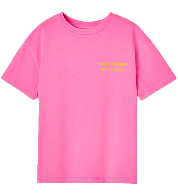 Billede af American Vintage T-shirt - FizValley - Fluorescent Pink