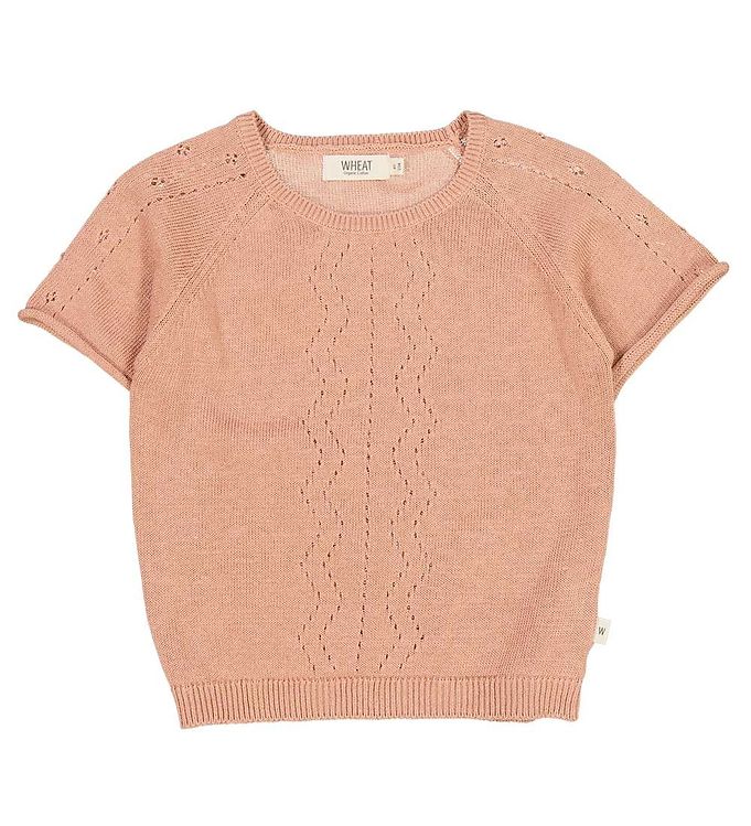 6: Wheat Strik T-Shirt - Strik - Bella - Rose Dawn m. Hulmønster