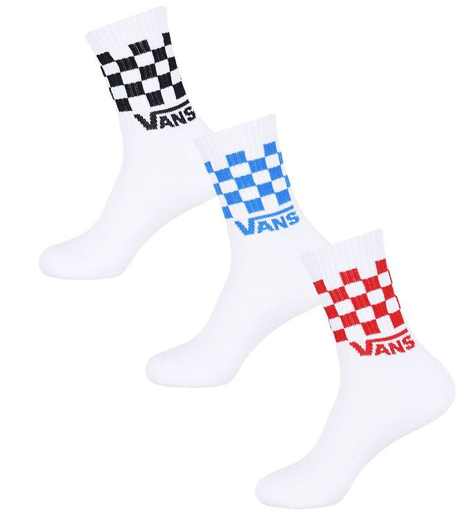 #2 - Vans Strømper - 3-Pak - By Check - Hvid