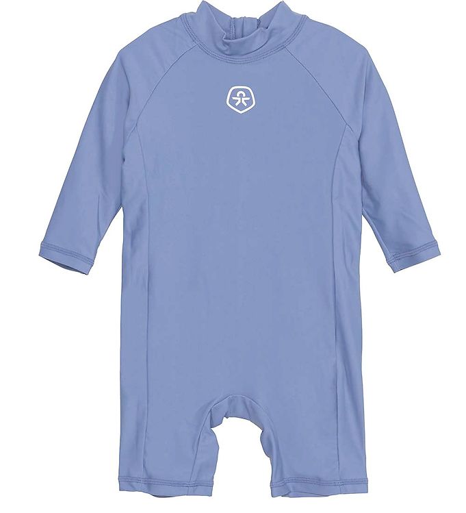 Svømmedragt langærmet - Coronet Blue - 80