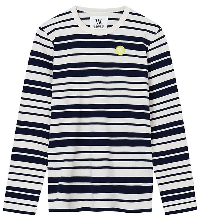 #3 - Wood Wood Bluse - Moa - Off White/Navy Stripes