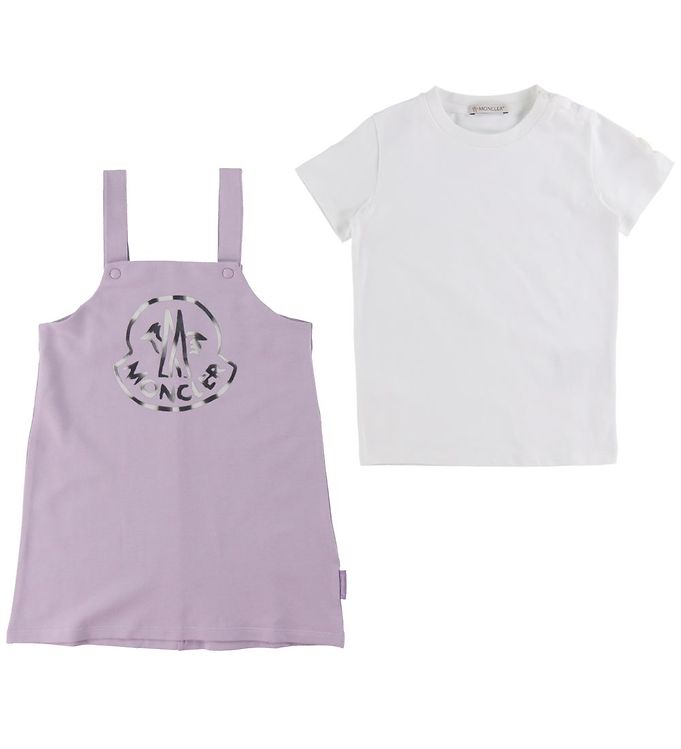 #2 - Moncler Spencer/T-shirt - Lilla/Hvid