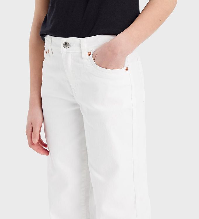 Levis Jeans - Leg - Hvid » Fri hjemmelevering i DK