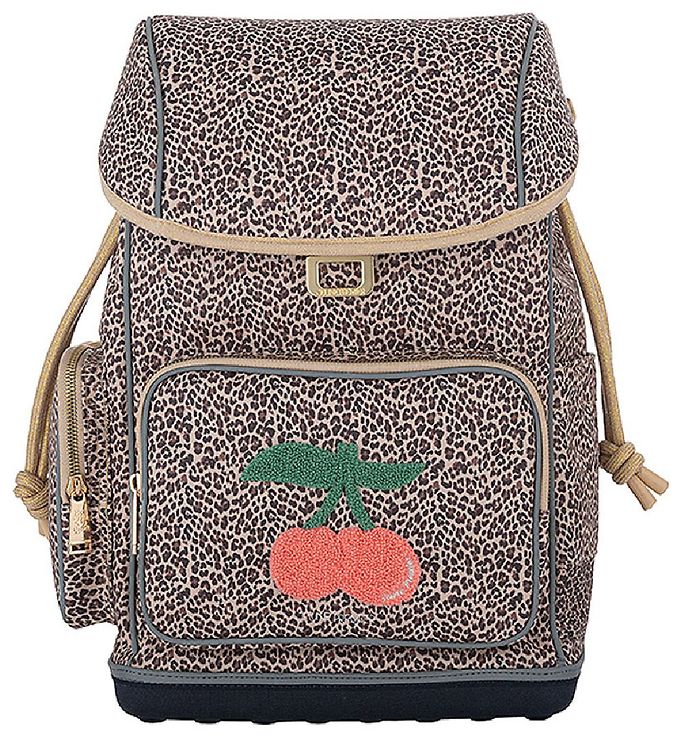 Jeune Premier Skoletaske Leopard Cherry