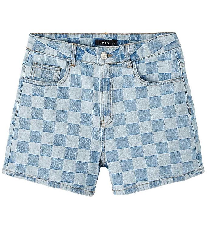 #3 - LMTD Shorts - NlfCheckizza - Medium Blue Denim/Checks