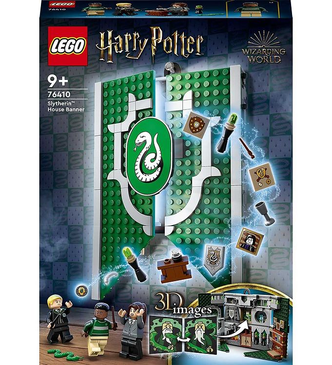 ide Optage Slapper af LEGO Harry Potter - Slytherin-kollegiets Banner 76410 - 349 Dele