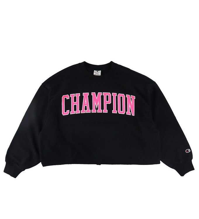 Ret Tolkning cowboy Champion Fashion Sweatshirt - Croptop - Sort » Børnepengekredit