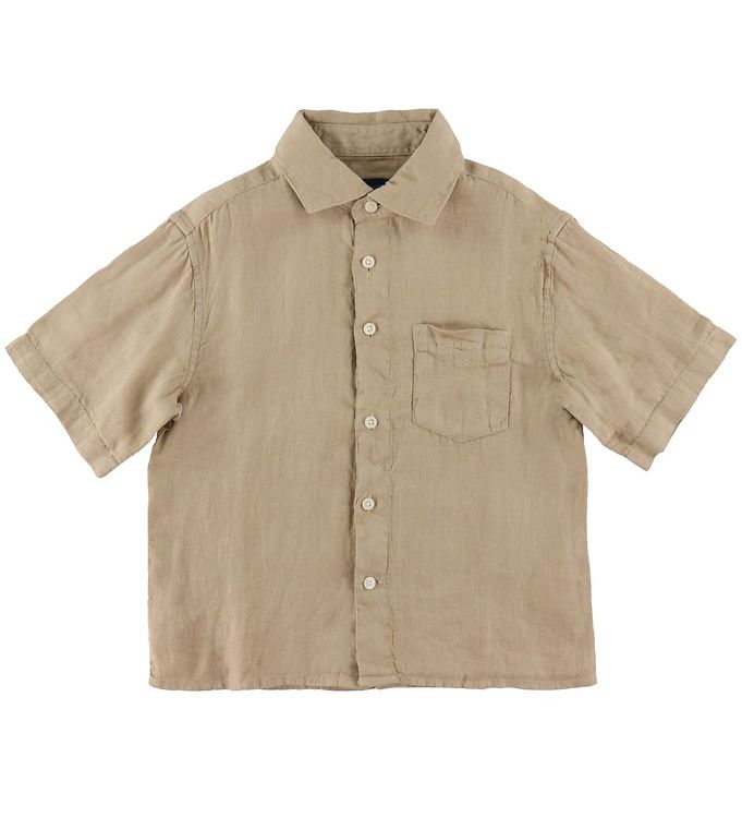 6: GANT Skjorte - Linen - Dry Sand