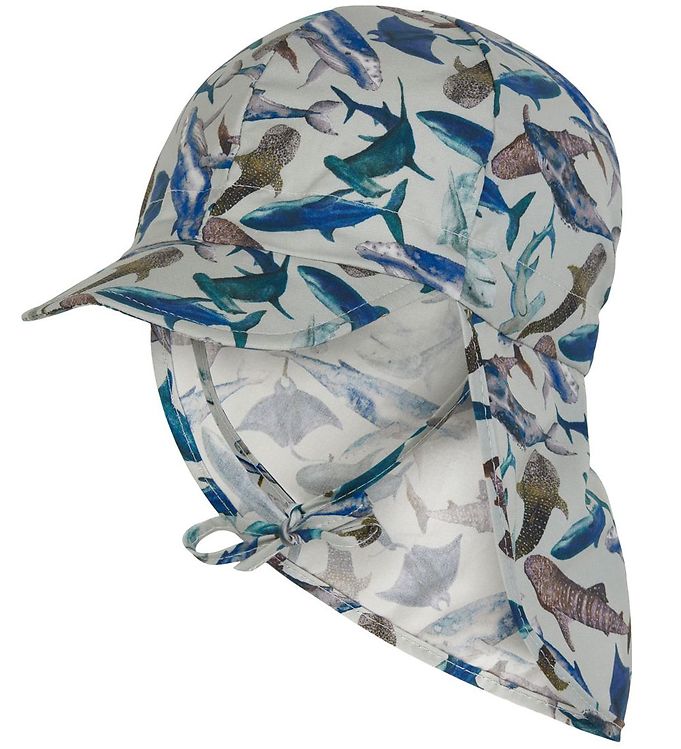 Sommerhat, lang skygge - AOP - METAL - 43 CM