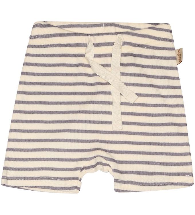 18: Petit Piao Shorts - Modal - Rib - Dusty Lavender/Off White