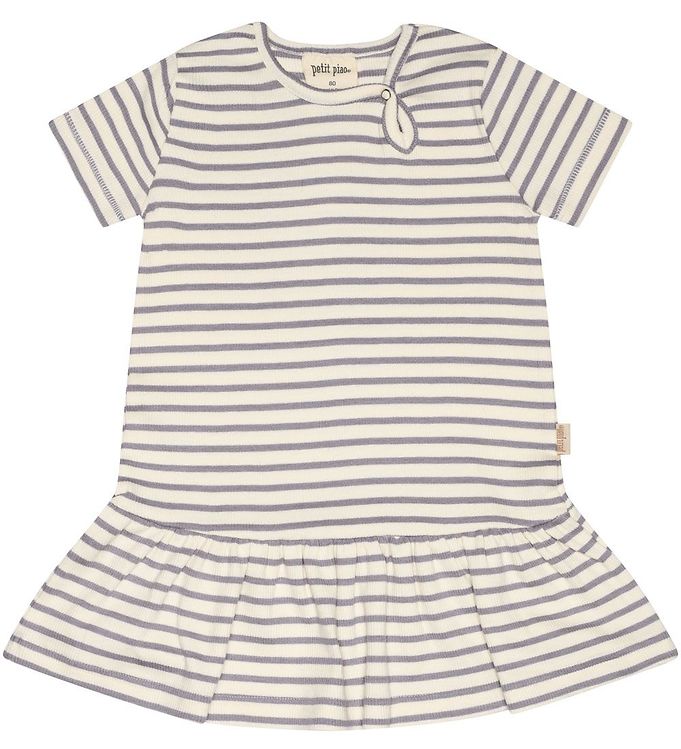 Kjole kortærmet - Dusty Lavender/Offwhite - 80
