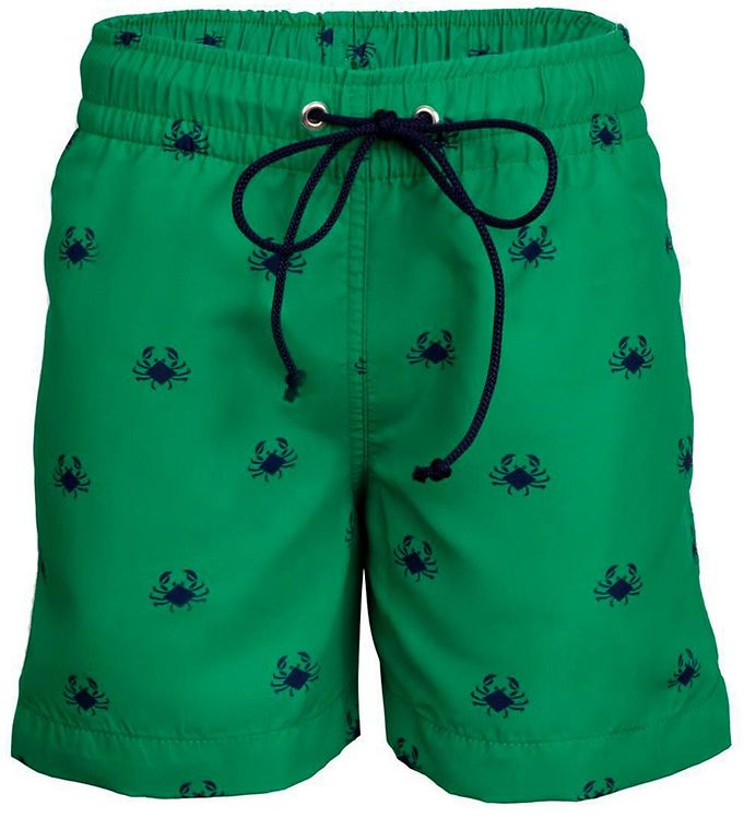 5: Petit Crabe Badeshorts - Boardie - UV50+ - Green Crab