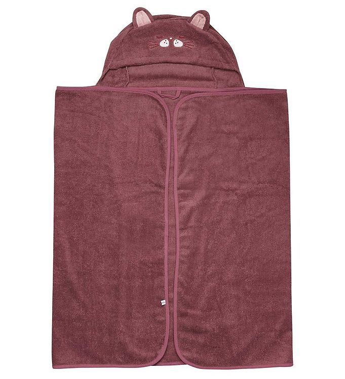 Pippi Baby Babyhåndklæde – 70×120 cm – Old Rose