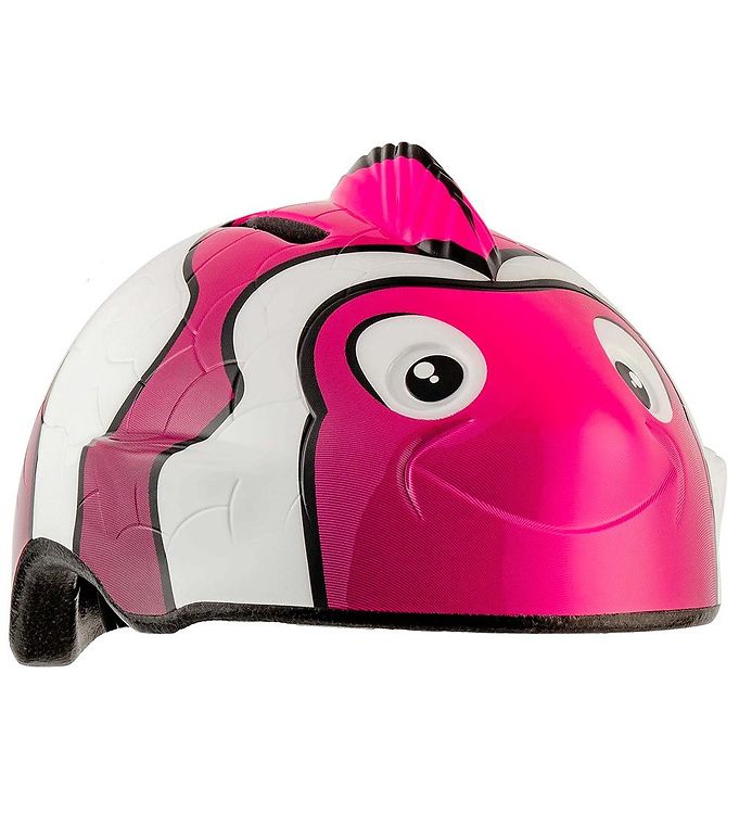 Image of Crazy Safety Cykelhjelm m. Lys - Fisk - Pink - 49-55 cm - Crazy Safety Cykelhjelm (303150-4369370)