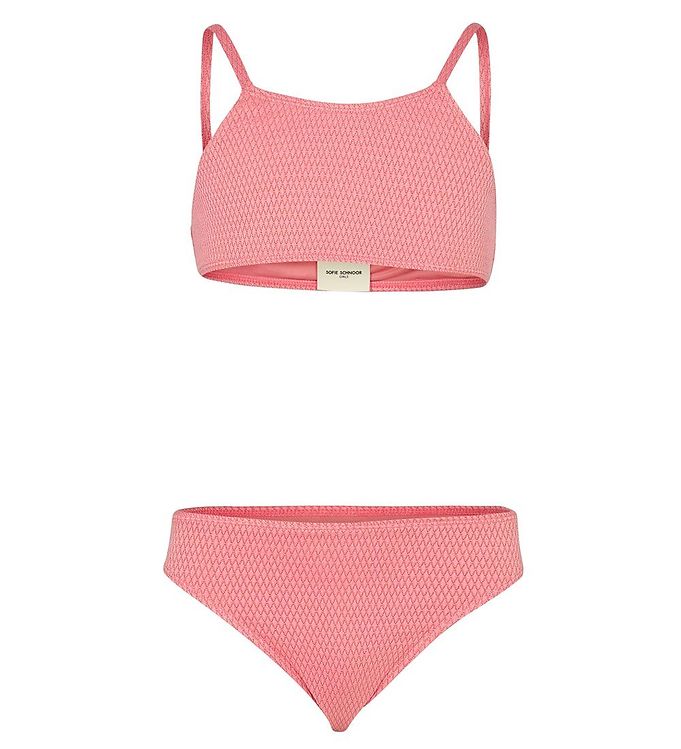 11: Sofie Schnoor Girls Bikini - Pink m. Guld-tråd